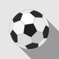 Football icon in flat style. Vector Soccer ball. Sport object for you design projects Royalty Free Stock Photo